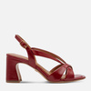 Sandały damskie TAMARIS 28339 Czerwone Lakierowane Słupek 7 cm Eleganckie