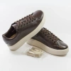 Cambell 19379 brązowe sneakersy damskie skórzane na platformie