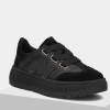Filippo 7978 czarne sneakersy damskie skórzane na platformie