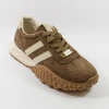 Goodin 1090 brązowe sneakersy damskie zamszowe na platformie