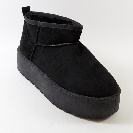 Śniegowce damskie EMU Botki na platformie czarne ocieplane na zimę GB-002