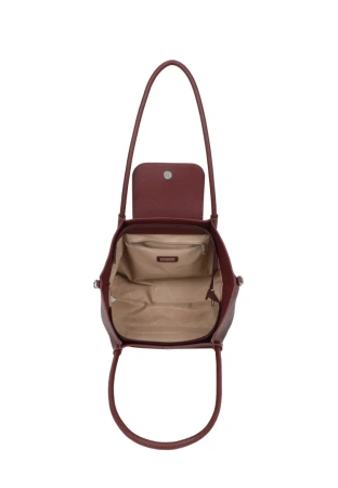 Luigisanto RX268118 bordowa duża torebka damska shopperka A4