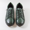 Sneakersy damskie CAMBELL Zielone skórzane półbuty na platformie 19305