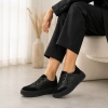 Filippo 7978 czarne sneakersy damskie skórzane na platformie