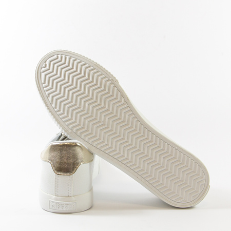Trampki damskie BIG STAR Białe półbuty sneakersy tenisówki TT274020