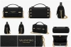 Valentino Creations torebka mini listonoszka czarna