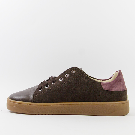 Półbuty damskie KAMPA Barefoot Brązowe Sneakersy Skórzane zamszowe 1120