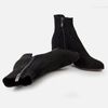 Botki damskie MARCO TOZZI Czarne zamszowe na obcasie eleganckie 25392