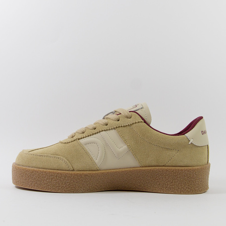 Sneakersy damskie DANIEL LOPEZ Beżowe Skórzane Półbuty zamszowe 4022