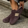 BIG STAR UU274438 brązowe sneakersy damskie skórzane zamszowe