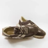 Kampa N1291 Brązowe sneakersy damskie skórzane na grubszej podeszwie