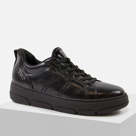 Sneakersy damskie TAMARIS Czarne półbuty sportowe STEP-IN 23758