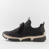 Półbuty damskie RIEKER Sneakersy czarne Trzewiki Antistress 45973-00