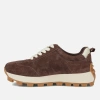Filippo 6743 brązowe sneakersy damskie zamszowe na platformie