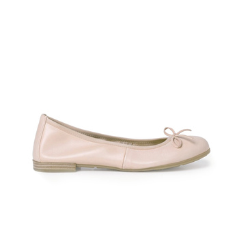 Baleriny damskie MARCO TOZZI 22100 Skórzane Beżowe