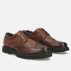 Filippo MP8008 Brązowe półbuty męskie skórzane brogue wizytowe