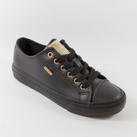 Trampki damskie BIG STAR czarne półbuty sneakersy tenisówki RR274749