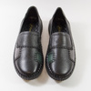 Półbuty damskie CAMBELL Czarne skórzane wsuwane slip'on 15300