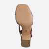 Sandały damskie TAMARIS 28339 Czerwone Lakierowane Słupek 7 cm Eleganckie