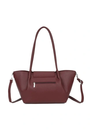 Luigisanto RX268118 bordowa duża torebka damska shopperka A4