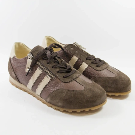 Kampa N1455 Brązowe półbuty damskie skórzane barefoot