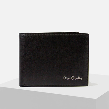 Portfel Męski PIERRE CARDIN Skórzany Elegancki czarny z RFID