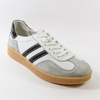 GOODIN 2102 biało-szare sneakersy damskie skórzane retro