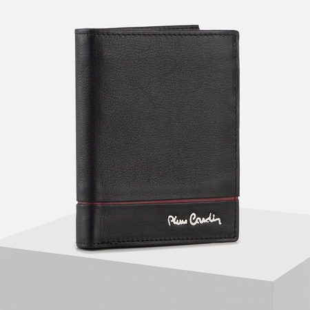 Portfel Męski duży PIERRE CARDIN Skórzany Elegancki czarny RFID Tilak15 326