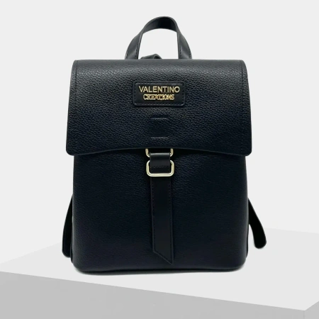 Valentino Creations VA-7085 czarny plecak damski z klapą