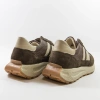 Kampa N1291 Brązowe sneakersy damskie skórzane na grubszej podeszwie