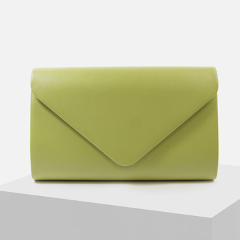Elegancka Torebka damska Zielona kopertówka wizytowa na łańcuszku TL125M