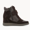 Tamaris 25282 Brązowe wysokie sneakersy damskie skórzane