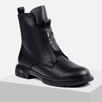 Botki damskie T.SOKOLSKI skórzane trzewiki ocieplane zimowe Z25-70