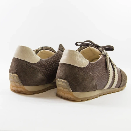 Kampa N1455 Brązowe półbuty damskie skórzane barefoot