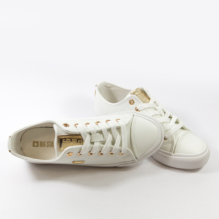 Trampki damskie BIG STAR Białe półbuty sportowe tenisówki RR274748