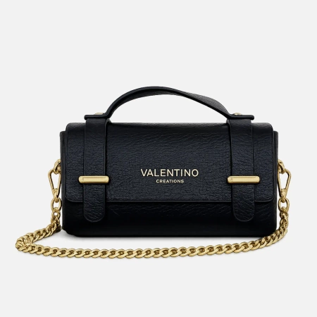 Valentino Creations torebka mini listonoszka czarna