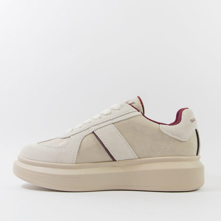 Sneakersy damskie DANIEL LOPEZ Beżowe Skórzane Półbuty zamszowe 4003