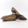 Czółenka damskie KOTYL Szpilki Skórzane Brązowe na obcasie eleganckie 3759