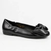 Visconi 7791 baleriny damskie skórzane czarne eleganckie