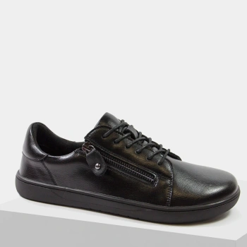 Potocki 26-19503 czarne półbuty damskie skórzane barefoot