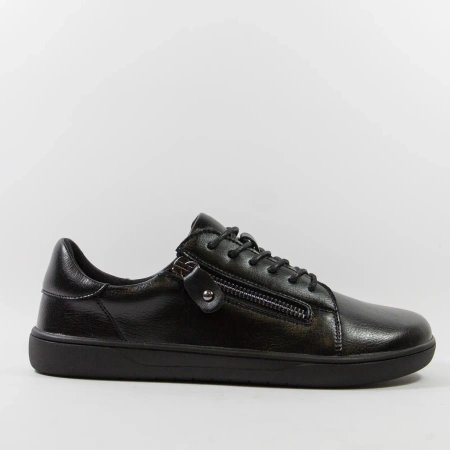 Potocki 26-19503 czarne półbuty damskie skórzane barefoot