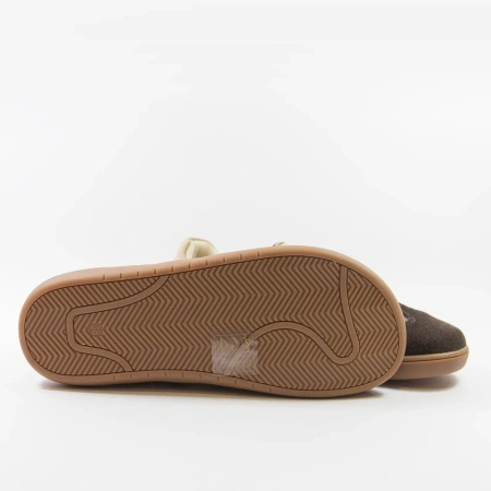 Potocki 19504 brązowe skórzane półbuty damskie barefoot