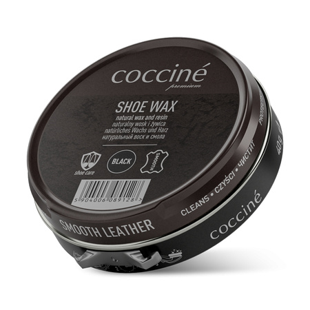 Klasyczna czarna pasta do butów - COCCINE SHOE WAX 40g