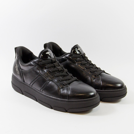 Sneakersy damskie TAMARIS Czarne półbuty sportowe STEP-IN 23758