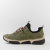 Półbuty damskie RIEKER Sneakersy zielone Trzewiki Antistress 45973-54