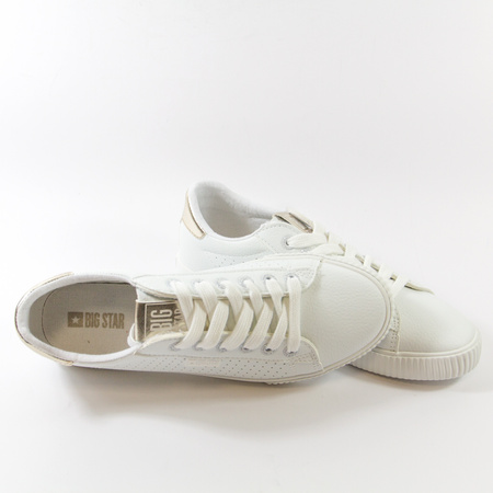 Trampki damskie BIG STAR Białe półbuty sneakersy tenisówki TT274020