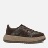 Filippo 7978 brązowe sneakersy damskie skórzane na platformie