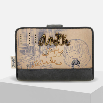 Portfel damski ANEKKE Studio Średni z ochrona RFID 41849-902