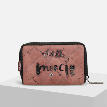 Portfel damski ANEKKE w stylu paryskim średniej wielkości 41819-909