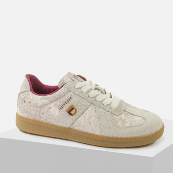 Sneakersy damskie DANIEL LOPEZ Beżowe Skórzane Półbuty zamszowe 4032